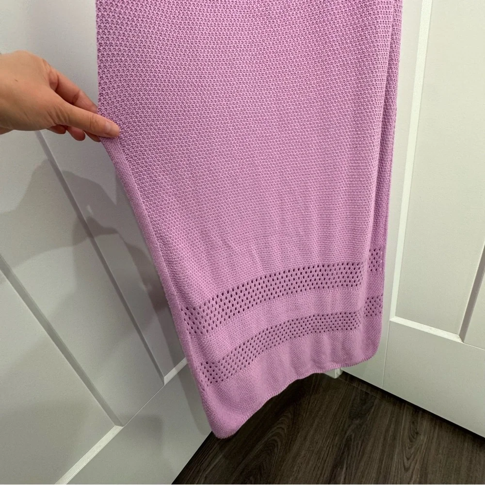 Anthropologie Seafolly Austrailia Lilac Terrain Beach Cover Up Dress M NEW - Picture 4 of 6